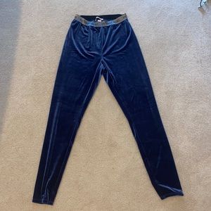 Victoria’s secret velvet blue leggings